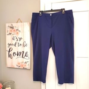 Chico's cropped pants, navy blue, size 3 (similar to womens 16/18)